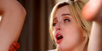 Petite blonde with a pale body is anally demolished