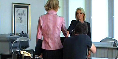 Flashy Sophie and Valerie's lingerie sex