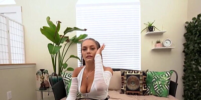 It's impossible to resist this dirty slut's wet pussy