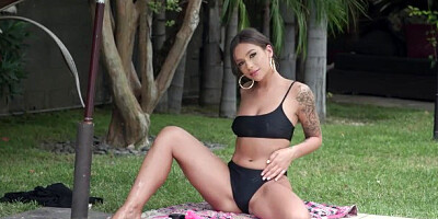 Passionate April Olsen at pornstar clip