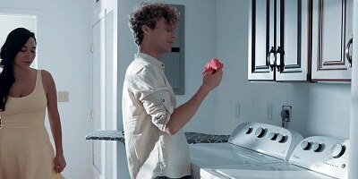 Guy has a crush on his babysitter and it turns into sex one day