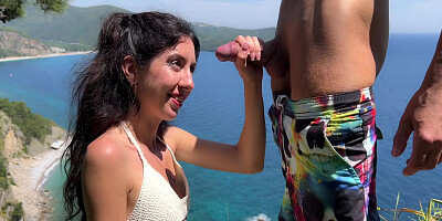 Public Dick Flashing - Girl Help Me To Cum In Mountains