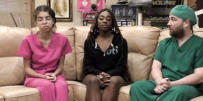 Student Medical Interns Practice On Ebony Beauty Giggles Body As You Observe Your Students! Full Movie At Doctor-TampaCom!