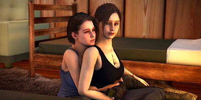 Jill Valentine and insatiable Claire Redfield Refuge