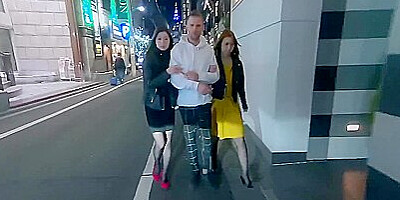 Japanese Mona Ayami And Tsubaki Kato Hard Fucked By A French Cock In A Love Hotel