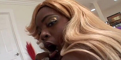 Bewitching Queen B at black on black video