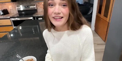 Juniper Ren - Little Daughter Gives Her Pussy to Old Man
