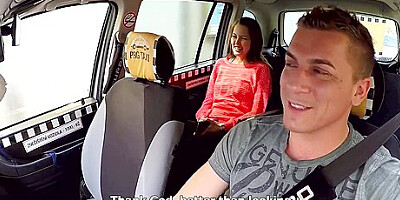 Cutest Teen 18+ Gets A Free Taxi Ride