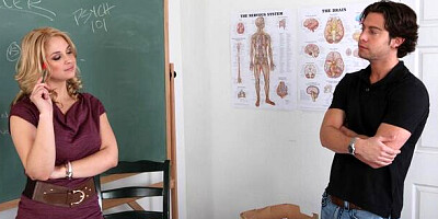 My First Sex Teacher featuring Sarah Vandella's cowgirl video