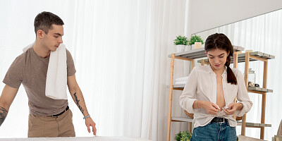 Stefany Kyler gets a massage and a little bit extra