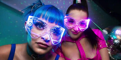 Brazzers Exxtra featuring Jewelz Blu and Aubree Valentine's blowjob scene