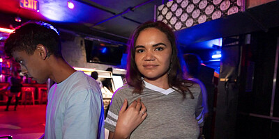 Naudi Nala has a trimmed pussy and a desire to fuck in public