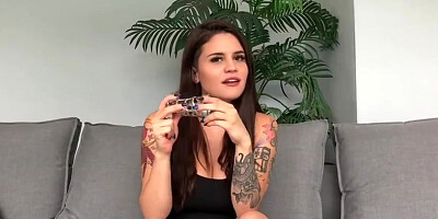 Femdom Puppy Play - Raquel Roper Puts Her step-Brother in Chastity