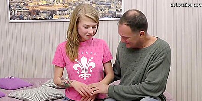 Young Euro Teen 18+ With Perky Tits Gwyneth Petrova Screwing Older Dude - Cumshot