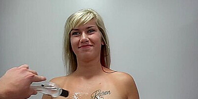 Petite Titted, Czech Golden-haired, Karen Is Having Sex With A Random Dude For The 1st Time Ever