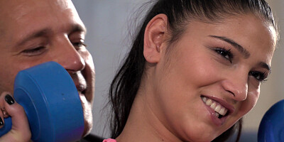 Blowjob from busty and charming Ava Black