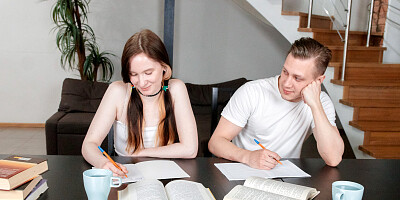 Attractive brunette wants hard sex with fat cock after school