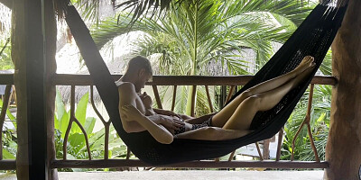 on commence dans le hamac on fini au lit