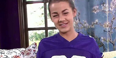 Cutie Evelin Stone explores her body solo