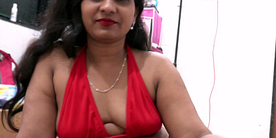 Attractive cougar from India goes crazy on a cock