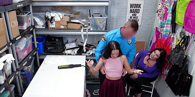 Freya Von Doom and Ivy Mae Lynn get banged by cocky LP officer