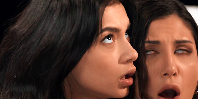 Attractive hottie invite friend to share fat cock and creampie