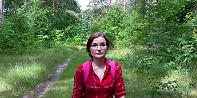 Pretty faced German girl is happy to suck that dick in public