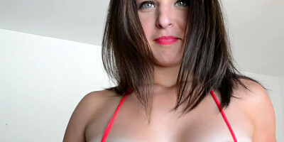 Cutie Leah Gotti is greedily caressing herself with great calm