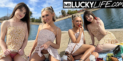 Mr Lucky Life featuring Chloe Temple and Megan Marx's hd videos xxx