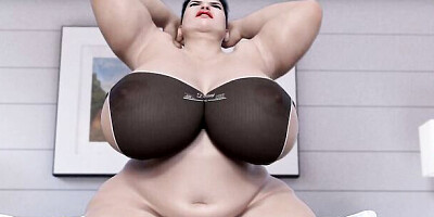 Cheating Wife gets a facial from her next-door neighbor in BBW College Life Episode 13