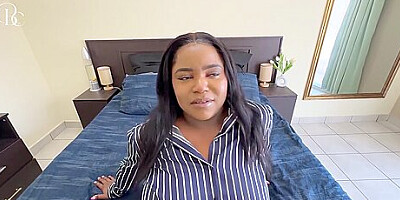 Ebony Bubble Butt Getting Dicked Down By Big White Cock