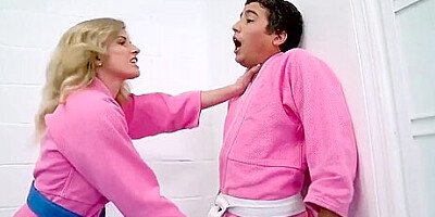 Stepmom Wrestle Fucks Her Stepson