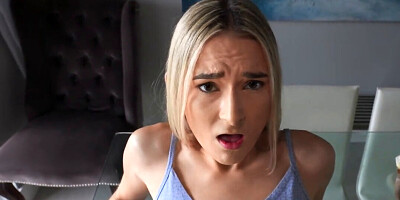 Cutie with a pretty face sucking and riding in point of view