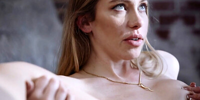 Sloppy blowjob given by Khloe Kapri gives him a big erection