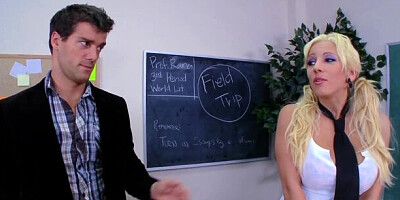 Classroom hardcore sex with a big-boobed blonde Lylith Lavey
