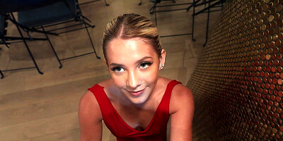 Tanned cutie Becky Summer gets nicely fucked in POV