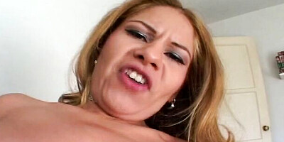 Justine Romee can't get enough of Mike John's massive cock in her mouth and tight ass!