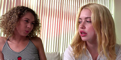 Hot babes Chloe Cherry and Allie Addison shown in POV