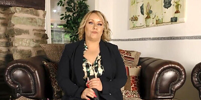 Ashley Rider talking to the camera and masturbates