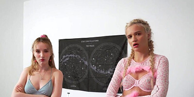 Messy cuckquean scene with a tight horny blonde hoe
