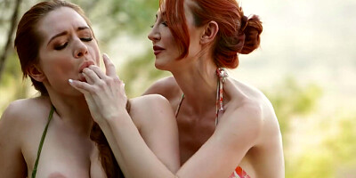 Kendra James In Gets Risky With A Redhead Teen 18+ Behind Stepmoms Back
