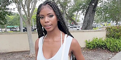 Slutty Survey Starring Ebony Teen 18+ Nia Nacci In Reality Pov Hardcore