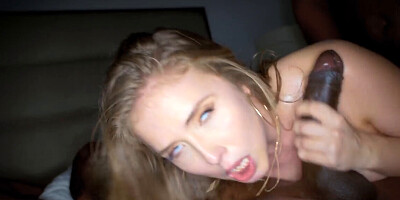 Lena Paul looks thicc AF as she gets fucked by two BBCs