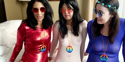 Alexandra Wu, Chloe Faye And Molly Saint Rose - 80 Minute Mfff Interracial Orgy