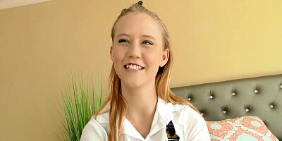 Tiny Blonde Teen 18+ Fucks Her Way To Top Of The Class - Ali Novak