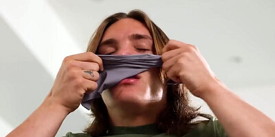 Sophia Sterling loves it when stepbro sniffs panties