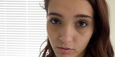 Innocent teen with small tits blackmailed into taboo sex