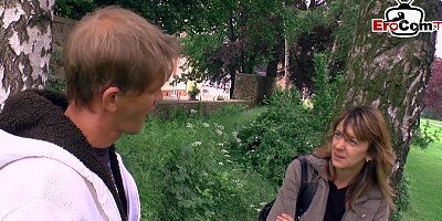 German normal girl next door neighbor pick up for home sex