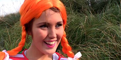 Redhead Pippi screwed by a massive pecker