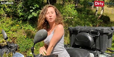 MyDirtyHobby - Outdoor stranger fuck with petite amateur